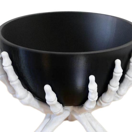 Skeleton Hand Bowl Removable Black Bowl Multifunctional Gothic Decoration Horror