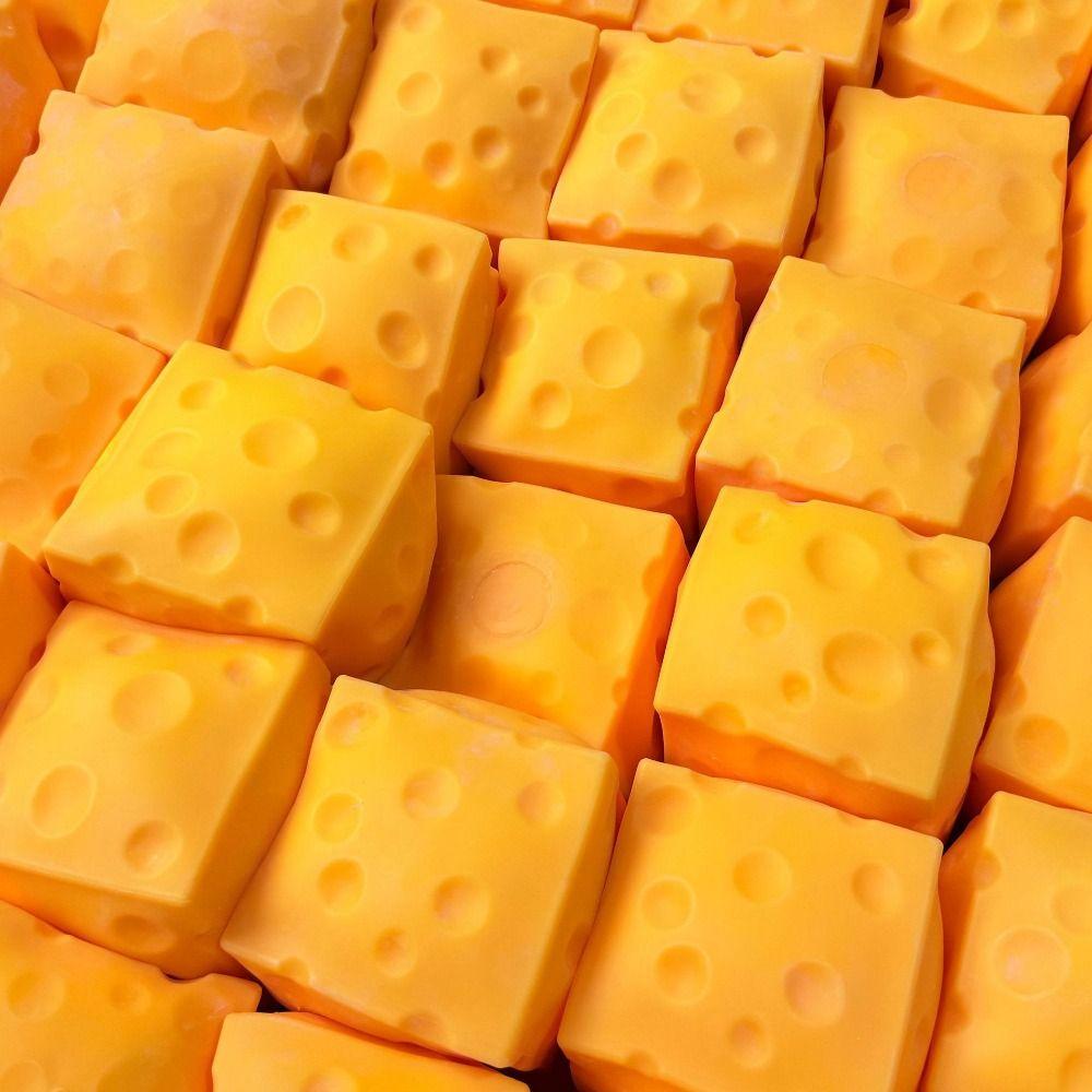 Soft Texture Cheese Squishy Toy Extra Large Size Cheese Fidget Toy Cheese Squeeze Toy Home Decor