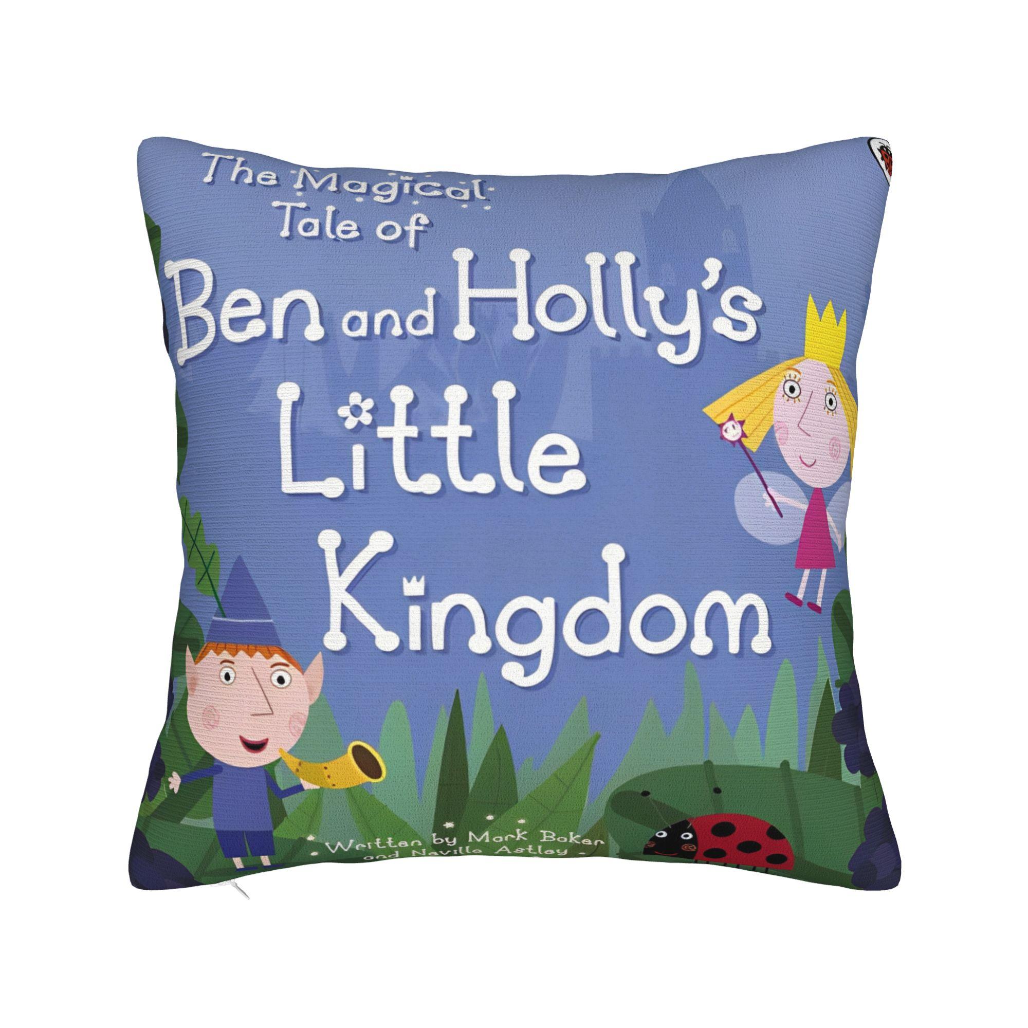 

Ben and Holly s Kingdom ben y holly Printing Pillowcase Cushion Cover Pillow Covers Y2K Bed Decor Square Multiple Sizes 12x12in 30X30cm
