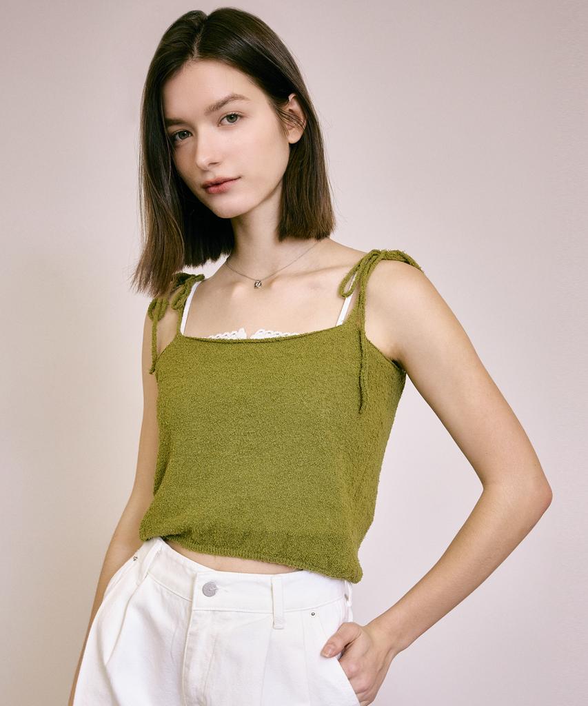 FOVERE Madel Sleeveless Knit_Khaki