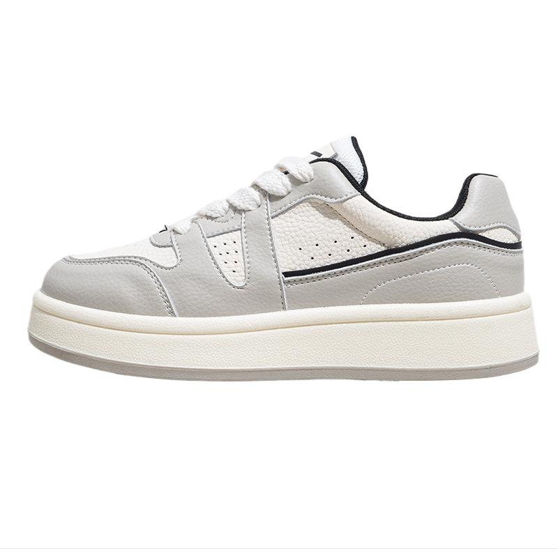 

Huili couple thick-soled white shoes autumn new simple and tall and thin board shoes daily shoes 40