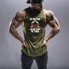 Mens Casual Fitness Sleeveless Splicing Shirts Gym Bodybuilding Sports Running Vests Workout Muscle Cotton Breathable Tank Tops