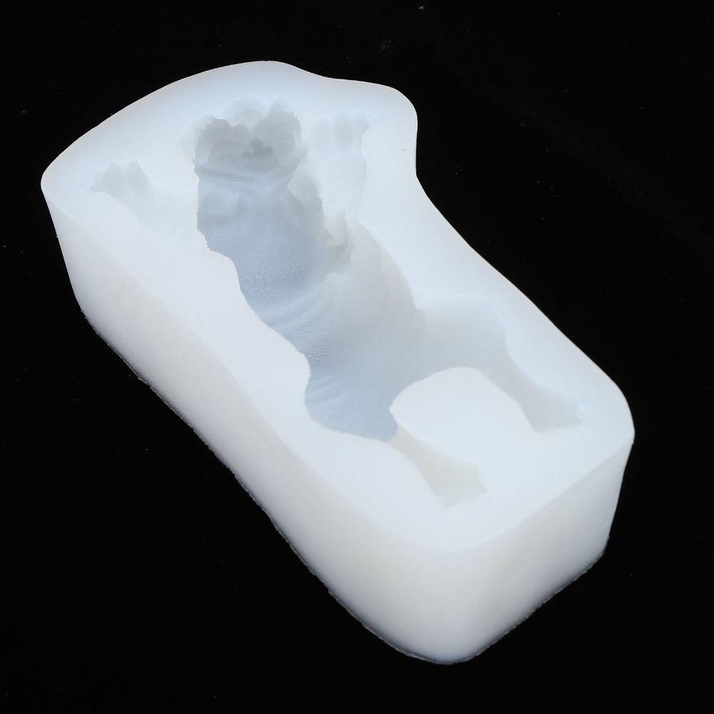 Silikon-Hund Silikonform Antihaft Shar Pei Form 3D Hund Silikonform Eiswürfelherstellung