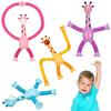 PROMERCO® Interactive Toy Set of 4, Telescopic Suction Cup Giraffe XL, Plastic, Multicolor