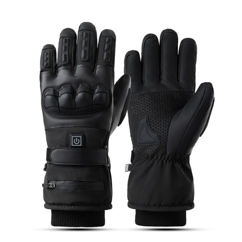 

Comfort Fit Heated Gloves for Winter Motorcycle Riding Featuring Quick Heat Technology Soft Sponge Padding Anti Slip Palms and Easy Cleaning 1