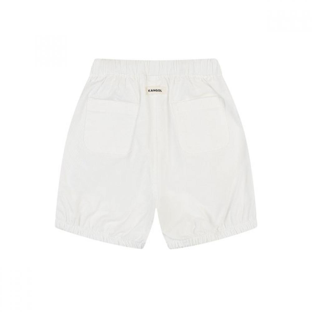 Kangol Kids Cotton Banded Shorts White Sb 0d11