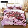 3D Print Fashion Kawaii Nakiri Ayame Bedding Set Boys Girls Twin Queen Full Size Duvet Cover Pillowcase Bed Adult Bedroom