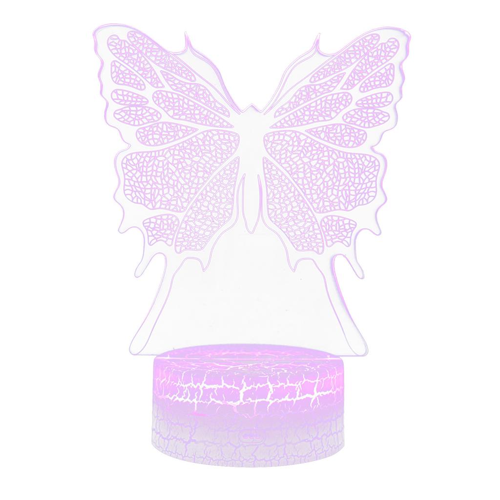 Butterfly LED Night Light Colorful 16 Colors Remote Control 3D Desk Lamp Gift
