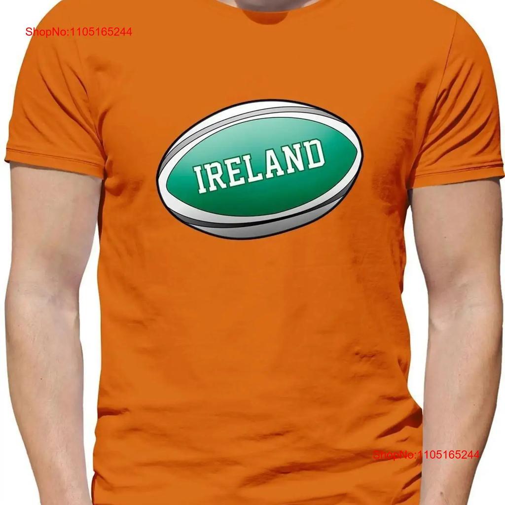 Irish Flag Rugby Ball Unisexs T Shirt Ireland 6 League Nations Union Six Vintage Versatile Breathable Streetwear Unisex