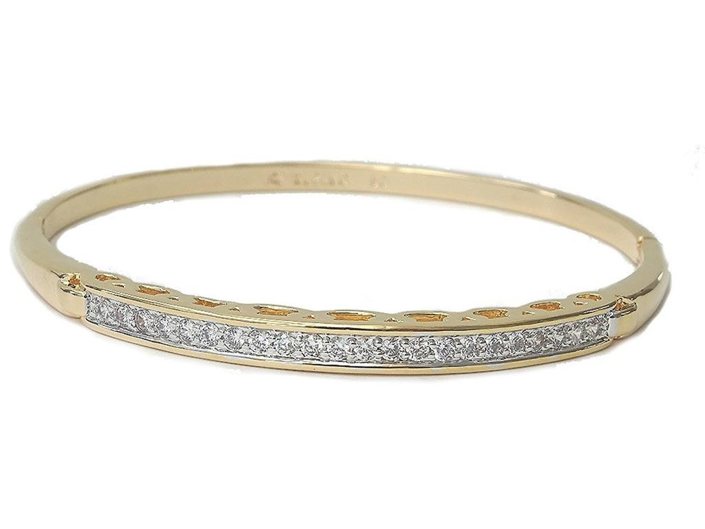 Celebrity Gold Combination Bangle Bracelet 9422 [Gift Wrapped]