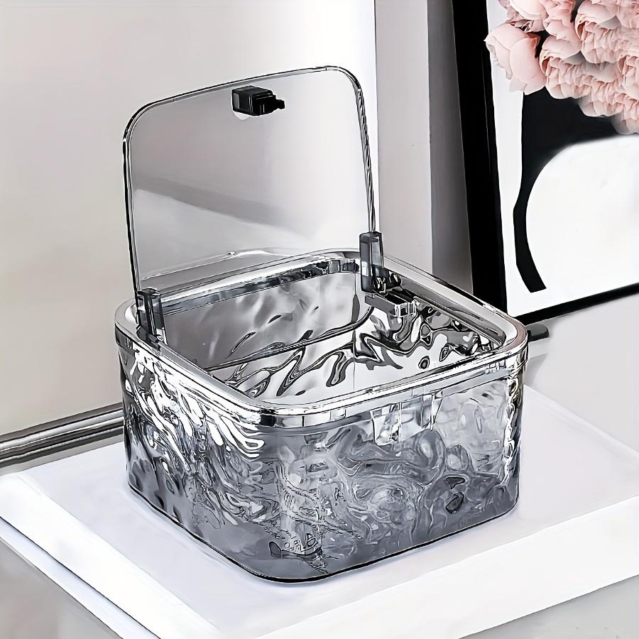 Hair Accessories Organizer Storage Box Clear Acrylic Hair Tie Organizer for Headband, Bows, Cotton Swab Organization, Bathroom