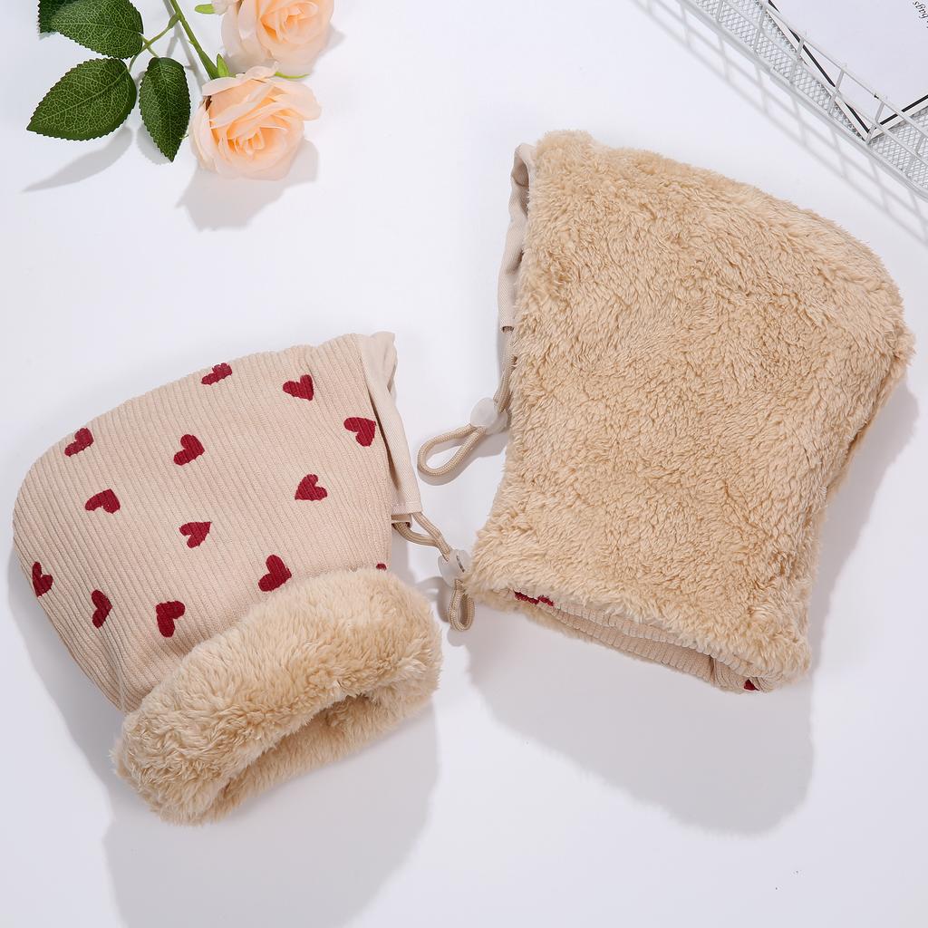 Windproof Infant Stroller Gloves Children's Outdoor Sports Mittens Cartoon Printed Hands Warmer Scooter Accessory for Winter