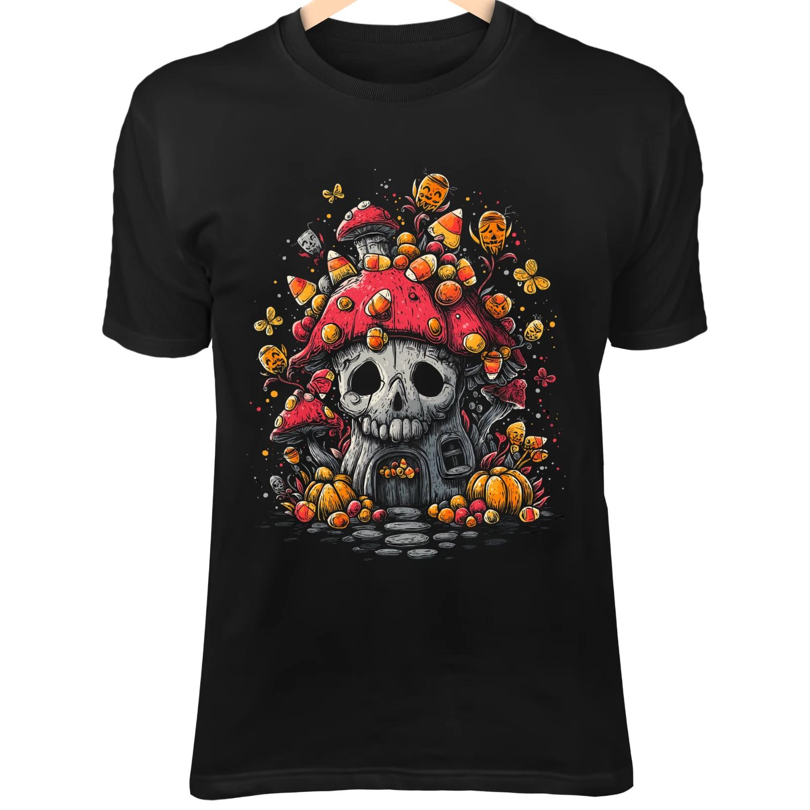 Милый Грибной Дом-Череп - Фонарики из Конфетной Кукурузы, Феи и Жуткий Хэллоуин 4XL