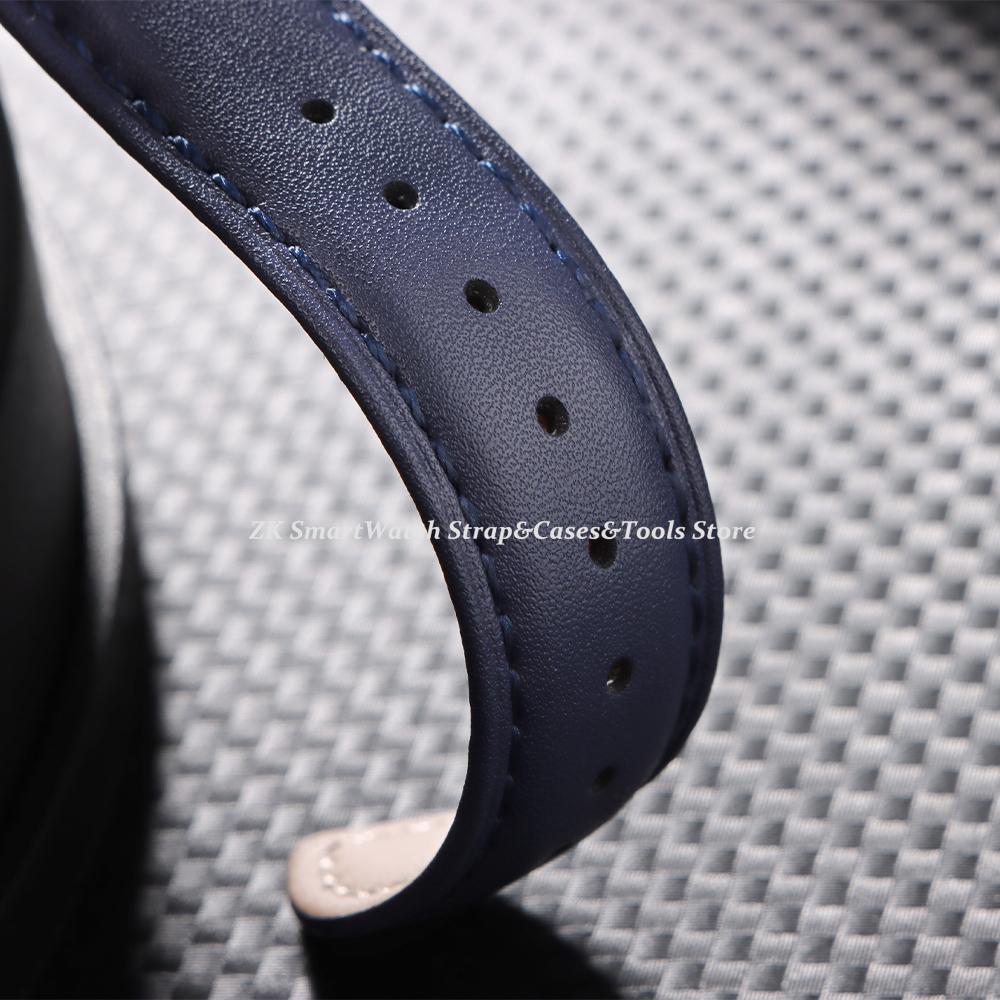 Vintage Leather Watch Strap 18mm 20mm 22mm Universal Bracelet Business Green White Blue Watchband for Men Women Belt Accessories