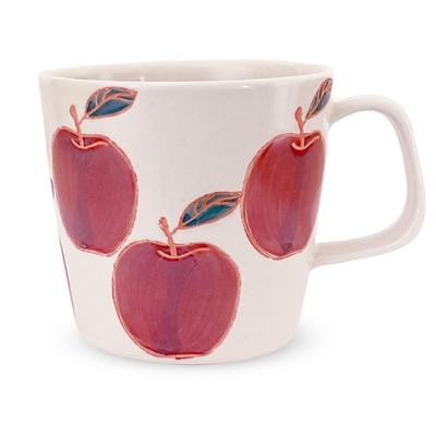 J-kitchens J-kitchens Studio Sho Fresh Art Mug, Apple, Hasami Ware, Made In Japan