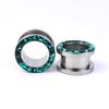 2Pcs 3-30mm Twinkle Hollow Ear Gauges Plugs and Tunnels Screw Ear Stretcher Expander Body Piercing Jewelry