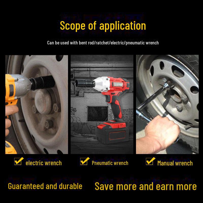 Elektrischer Sechskant-Steckschlüsselsatz, 8-teilig, 32 mm