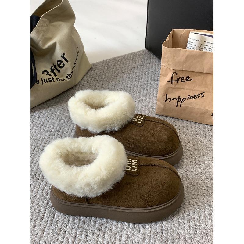 Winter New Thick-soled Warm Snow Boots Women's Versatile Short Boots 3417