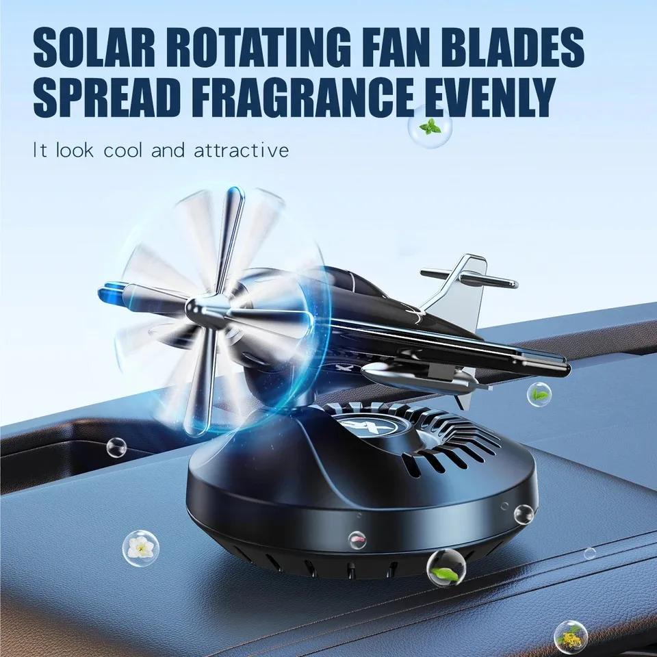 Car Solar Rotation Helicopter Aromatherapy Aircraft Long-Lasting Fragrance Car dashboard ornament Decoration Accessaries