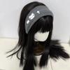 Angel Miffy Rabbit Korean-Style Gray Wide-Brim Headband - Cute Cartoon Hair Accessory for Girls