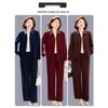 Sophisticated Spring & Autumn Two-Piece Set for Middle-Aged and Elderly Women - 2026 New Style Lapel Shirt Set