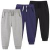 New Children's Pure Cotton Jogger Pants for Boys, Casual Loose Long Pants, Autumn and Winter, Multi-Color, Sweatpants for Young Children