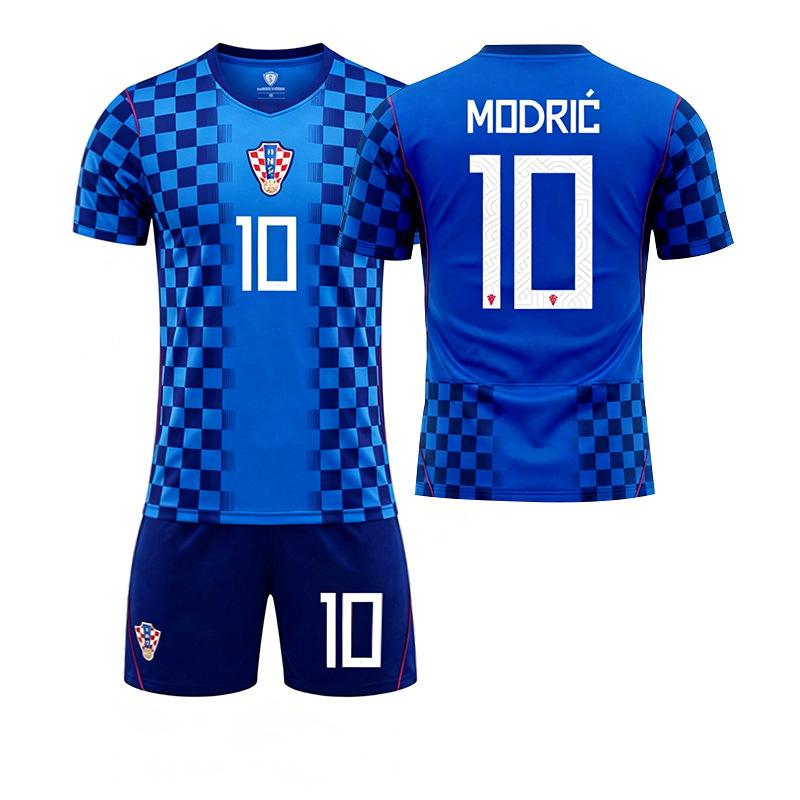 World Cup Croatia Away Jersey No. 10, Football Jersey Set, Men'S