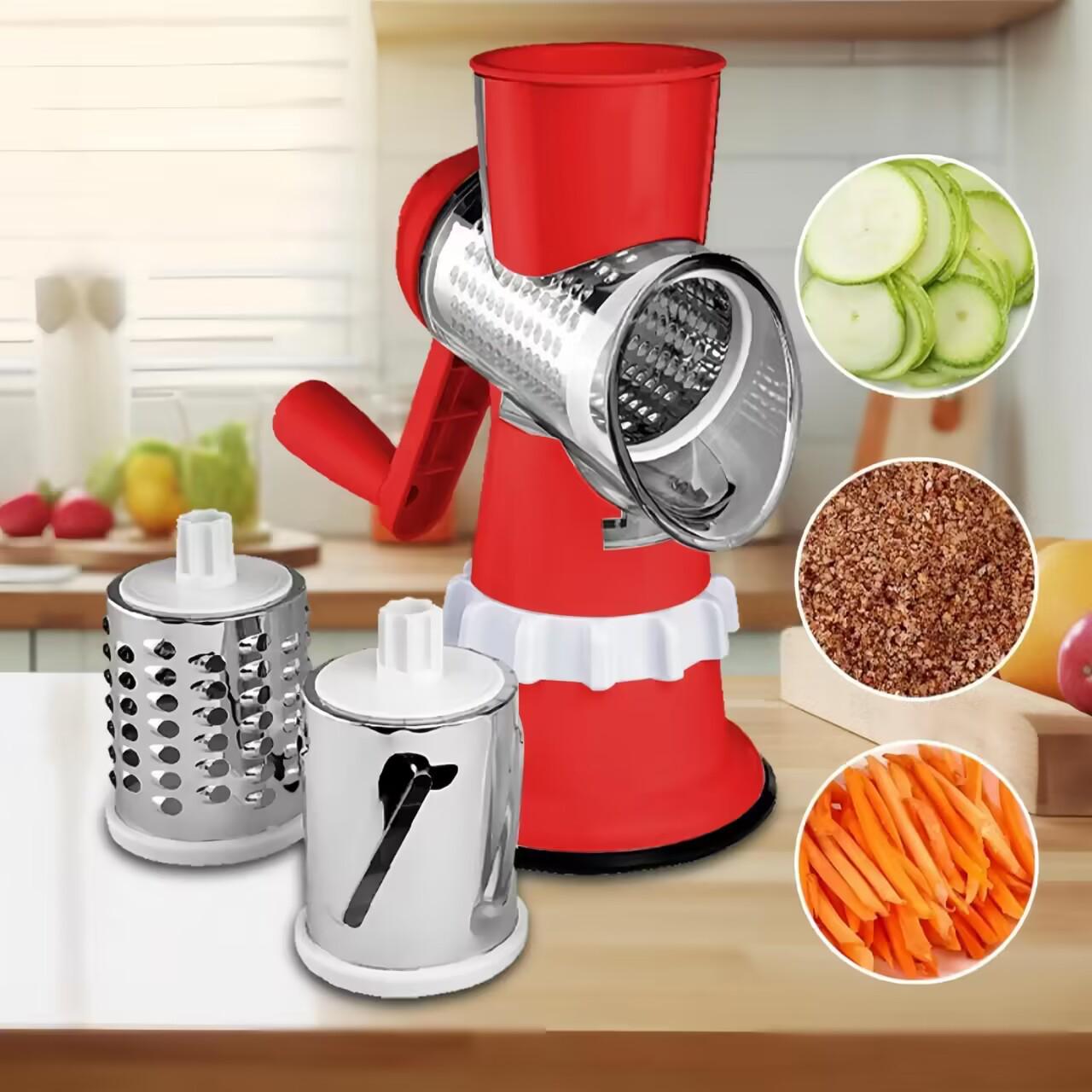 

Ручная многофункциональная овощерезка и терка красный