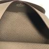 HERMES Two fold Calvi Duo Card Case Wallet coin purse Epsom Etoupe gray Unused