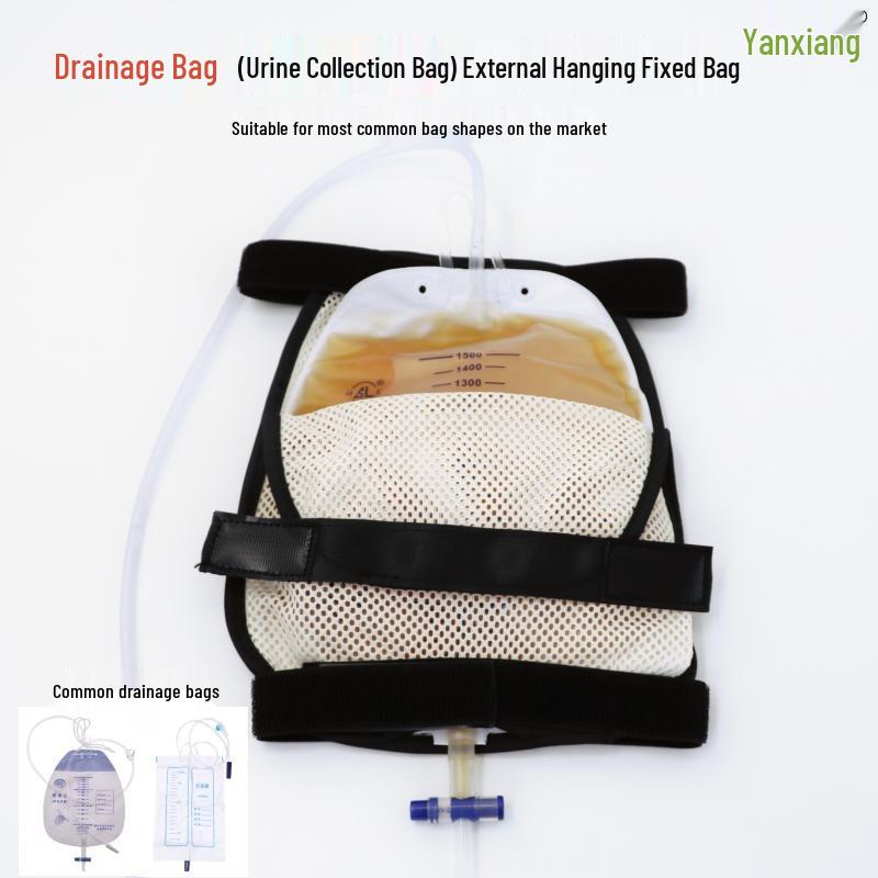 Breathable Large Capacity Waist Pack for Urine Collection and Cystostomy Bag Fixation 