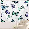 Romantic Flower Victorian Border Dragonfly Wildflower Hippie Trippy Tapestry Wall Art Meditation Decor For Bedroom Living Room