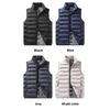 Graphene Self-Heating Vest for Men, Autumn and Winter Down Cotton Stand Collar Sleeveless Vest, Casual Sports Vest Jacket