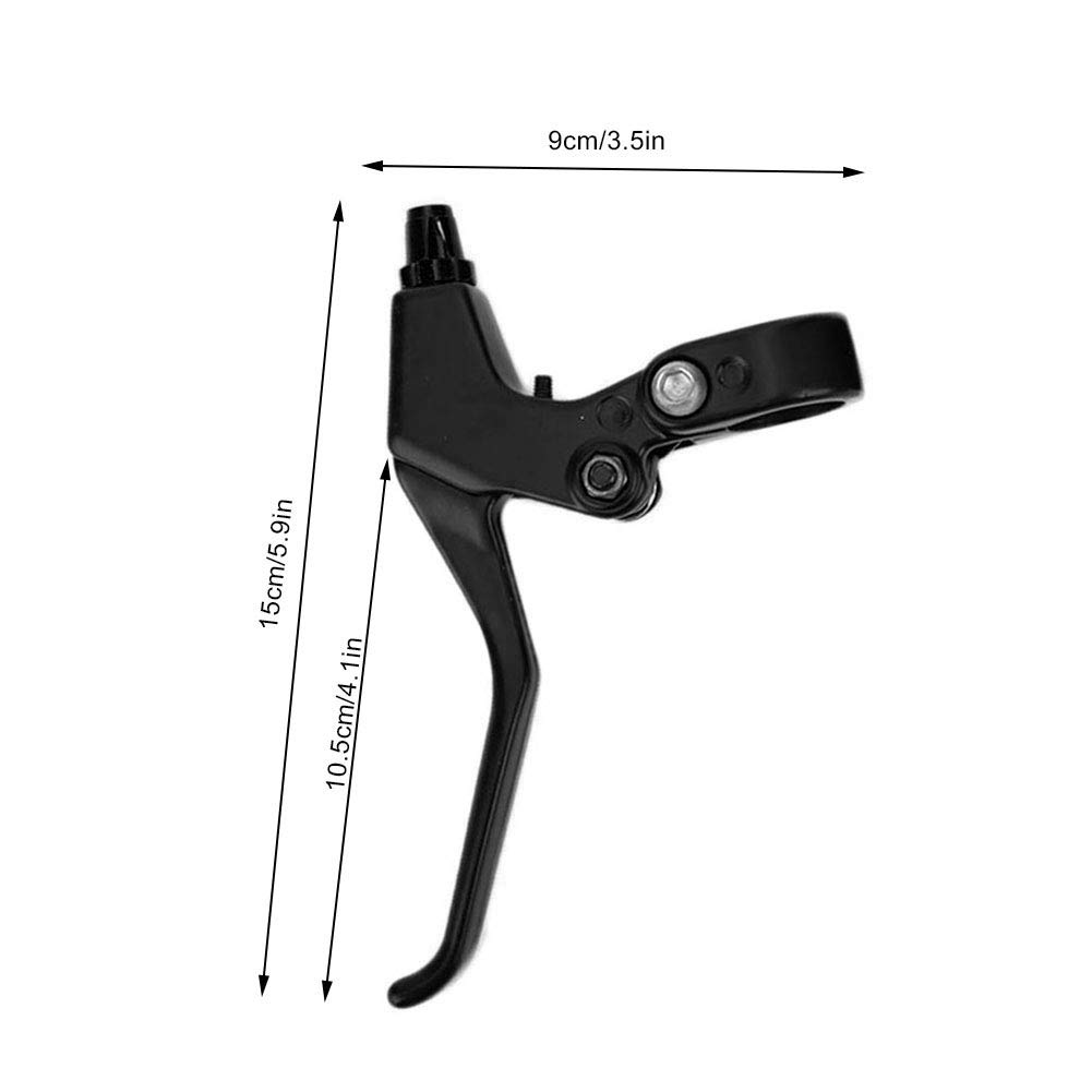 1 Pair of Mountain Bike Brake Levers, Folding Mountain Bike Extension Brake Levers, Long Handle Brake Levers (Black)