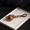 Green Sandalwood Handle Pot Keychain