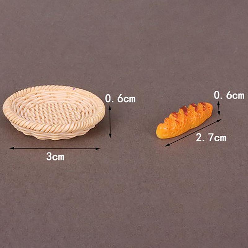 1/12 Dollhouse Mini Bread Hamburger Juice Set Simulation Kitchen Breakfast Food For Dolls House Decor Kids Pretend Play Toys