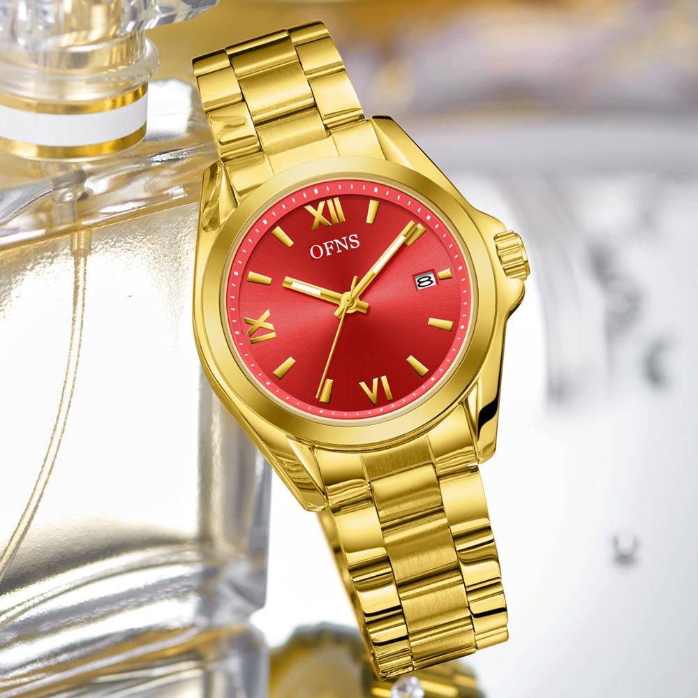 Famale Women Men Watches Luxury Fashion Ladies Quartz Watch 41mm Waterproof Stainless Steel Wristwatch Girlfriend Couple Gift