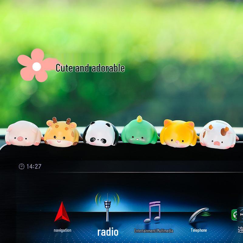Cute Cartoon Animal Car Console Ornament & Screen Decoration