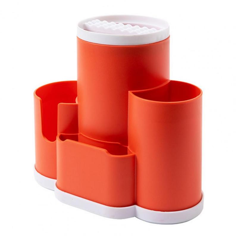 Пластиковая сливная трубка для палочек для еды бытовая креативная клетка для палочек для еды подставка для хранения кухонных ложек ящик для хранения посуды корзина для палочек для еды оранжевый 898₽