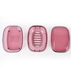 Plastic Soap Box Waterproof Seal Soap Container Slotted Drainer Bathroom Soap Storage Case Soap Holder with Lid for Bathroom Sho