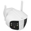 Dual Lens Security Camera Panoramic 2 Way Audio Surge Protection Wifi Full Color Night Vision APP