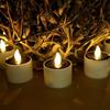 6pcs Warm White Candles Lights Solar Flickering Candles New Sensor Decor Lamp  Garden Lighting
