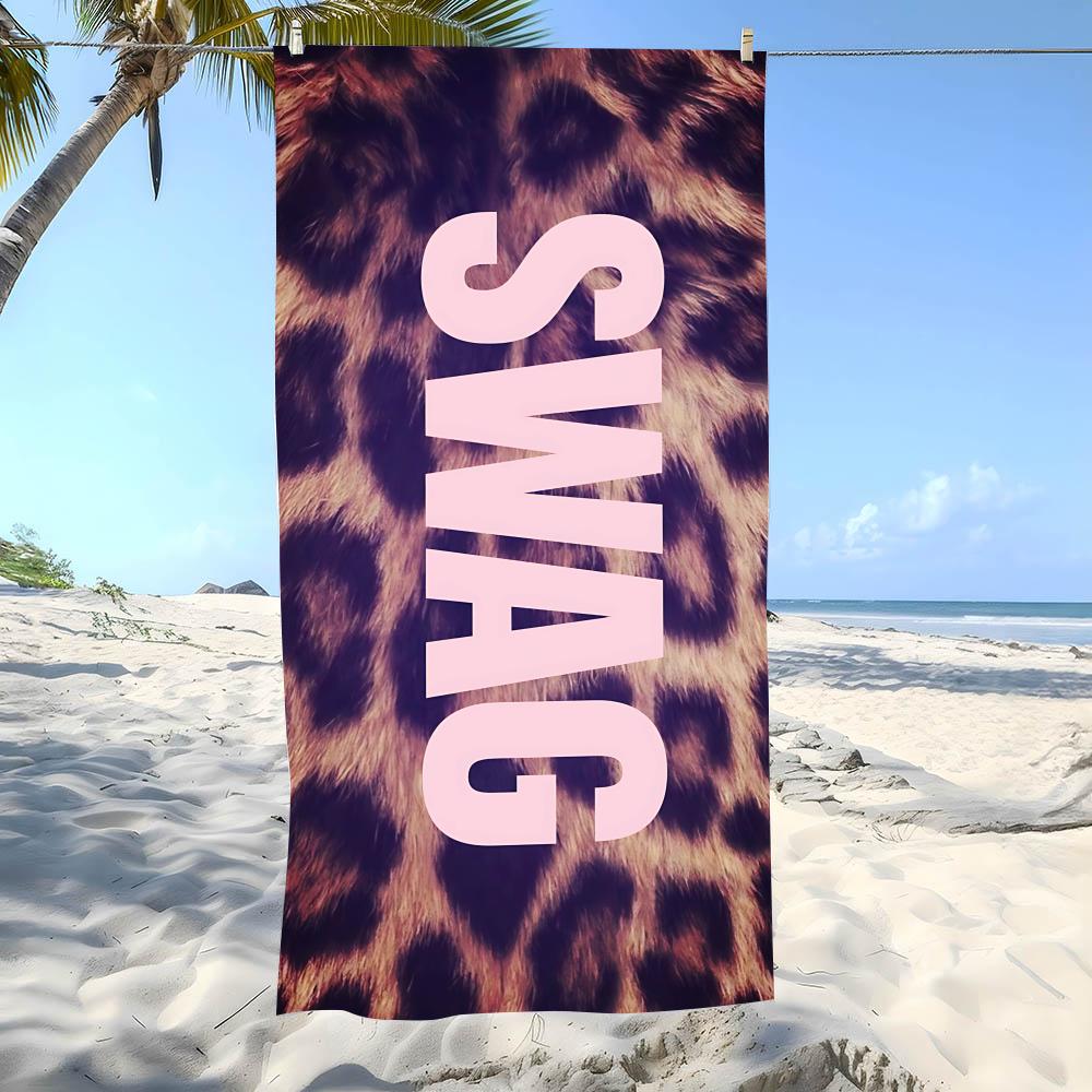 Swag Style Towel Beach Towel Oversized Super Absorbent Soft Swim Beachtowels For Men, Women