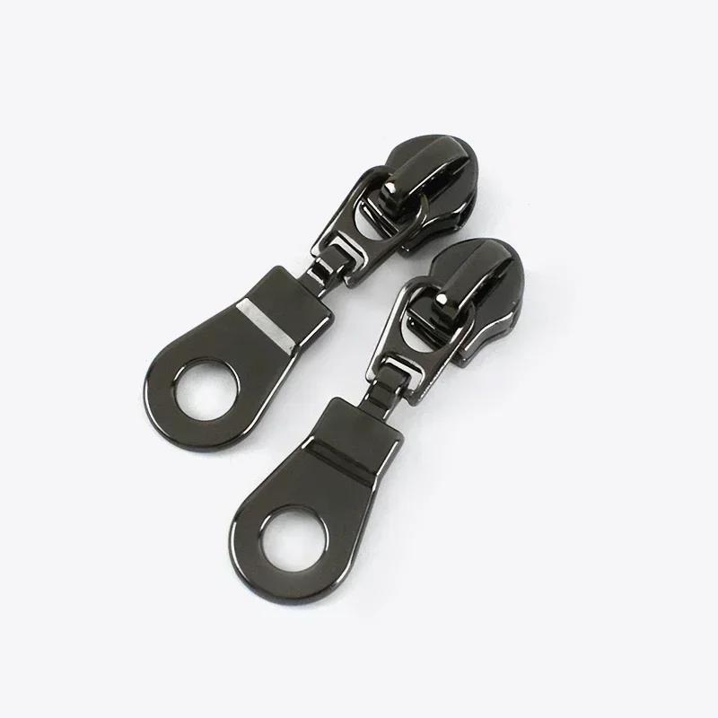 5/10/20Pcs 5# Zipper Slider for Nylon Zippers Zip Head Puller Lock Bag Clothes Purse Tailor Repair Kit DIY Sewing Accessories