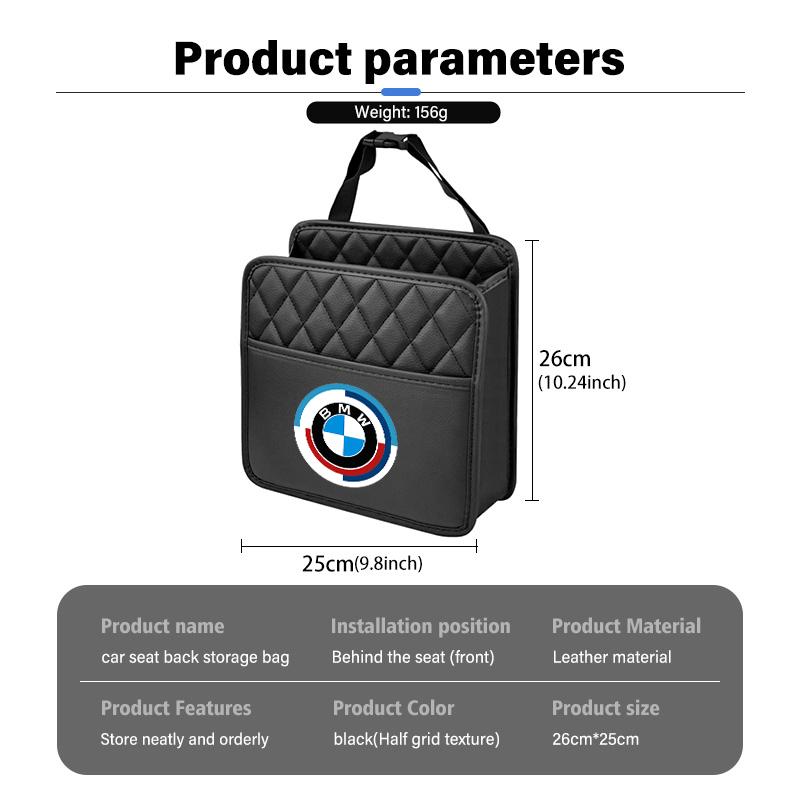 Car Storage Box Phone Pocket Back Seat Organizer Hanging Bag For BMW E36 E39 E87 E60 E46 E53 E90 F10 F20 F25 F30 X3 X5