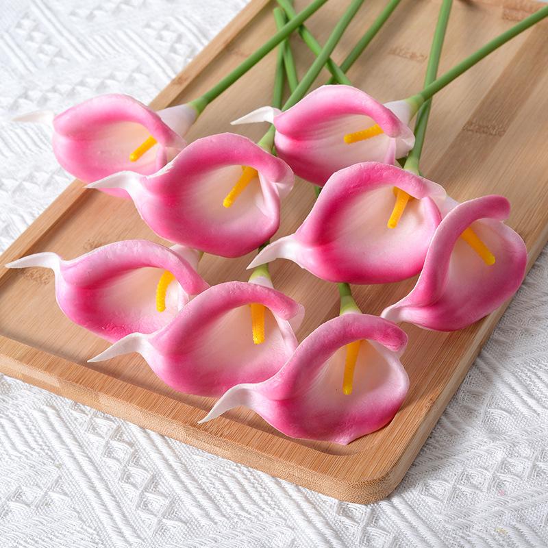 Calla Lily Fiore artificiale per la decorazione della casa, ornamenti per matrimoni