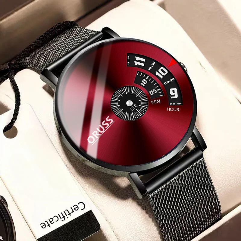 ORUSS New TOP Brand Luxury Men's Watch With Box Waterproof Calendar Men's Quartz Watches