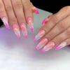 Dazzling Teardrop French Manicure 3D Nail Stickers - Perfect for Cross-Border Fashion