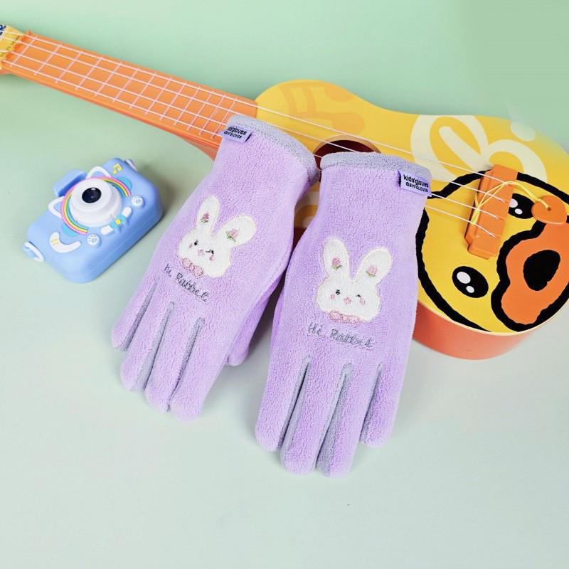 Gants Chaleureux Coupe-vent Dessin Animé pour Fille - Automne & Hiver Cyclisme