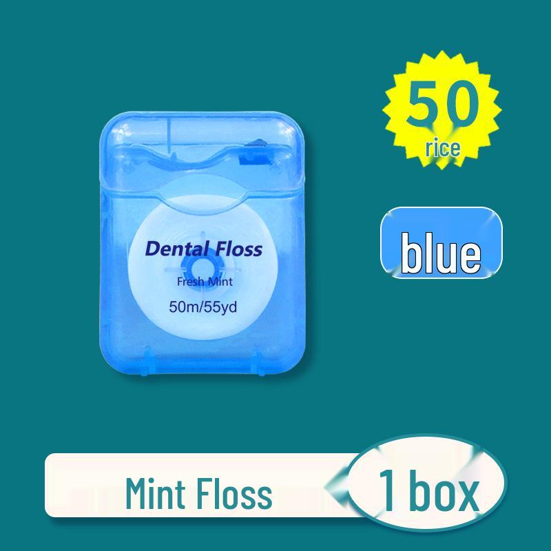 Minze gewachste ultrafeine Zahnseide 50m Box - Hochfester kieferorthopädischer Draht