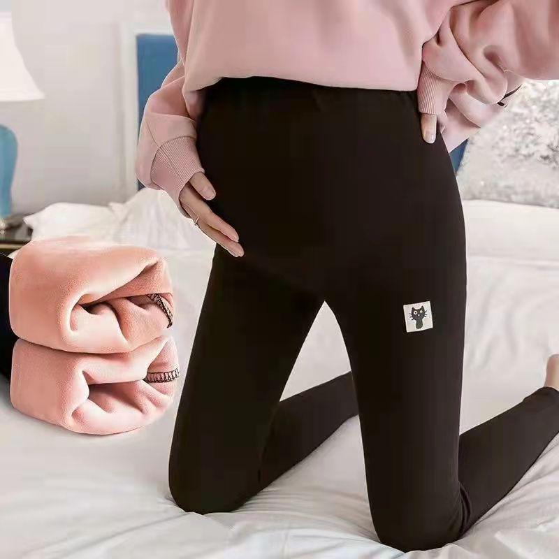Maternity Velvet Leggings: Warm, Stylish, Belly Support for Autumn & Winter